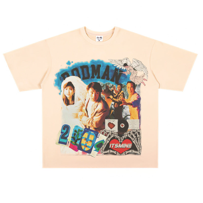 Film Star T Shirt Movie the Unmatchable Match Stephen Chow Short Sleeve American Street Printed T-shirt for Men and Women