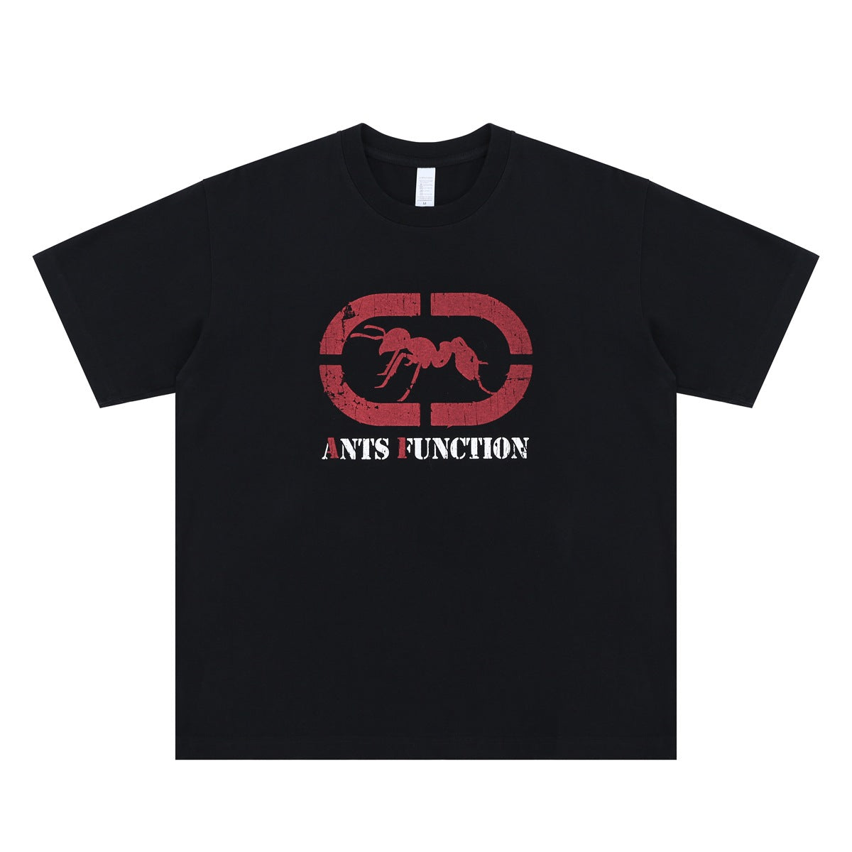 Vic Streetwear Summer Ant Printed Loose Casual Short Sleeve T-Shirt