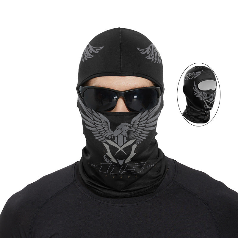 Cycling Windproof Hood Summer Sunscreen Ice Silk Fabric