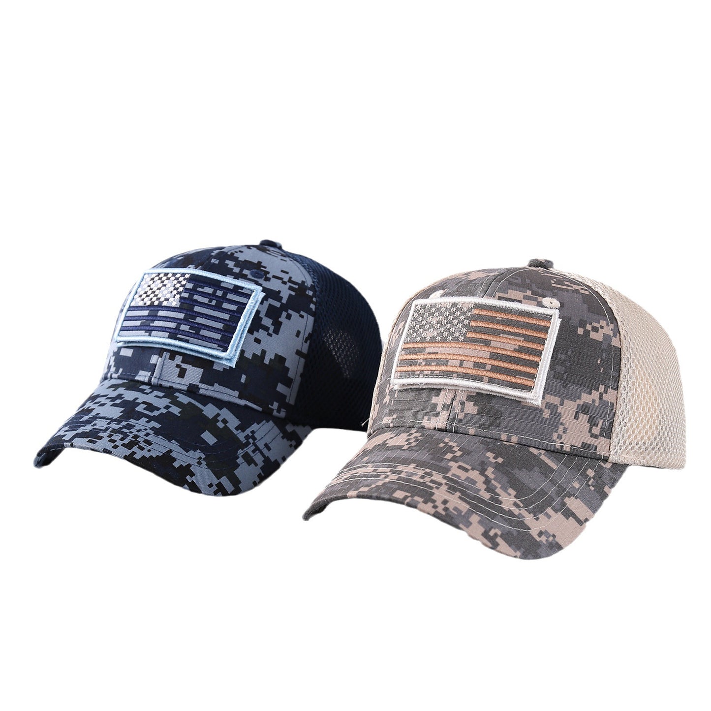 Vintage Usa Cap Camo Breathable Velcro