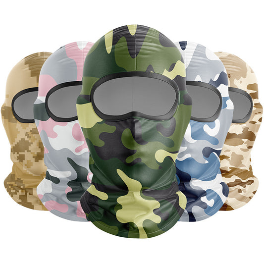 Cycling Windproof Hood Dust and Sun Protection Summer Camouflage Mask