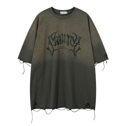 Ye T Shirt Summer Hip Hop Skull Print T-Shirt Short Sleeve