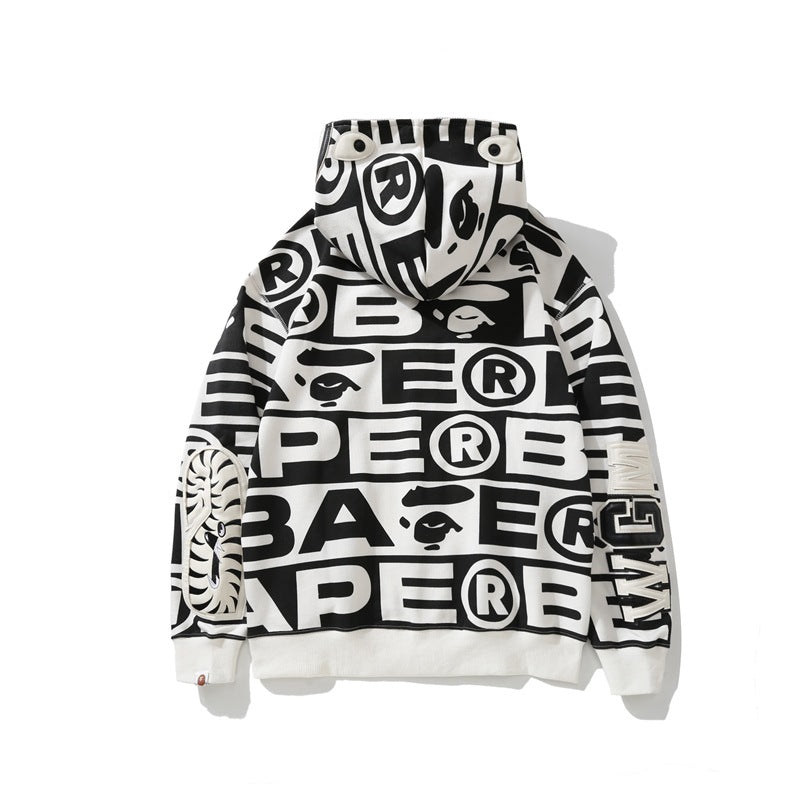 Ape Hoodie Shark Loose Hooded Sweater Jacket