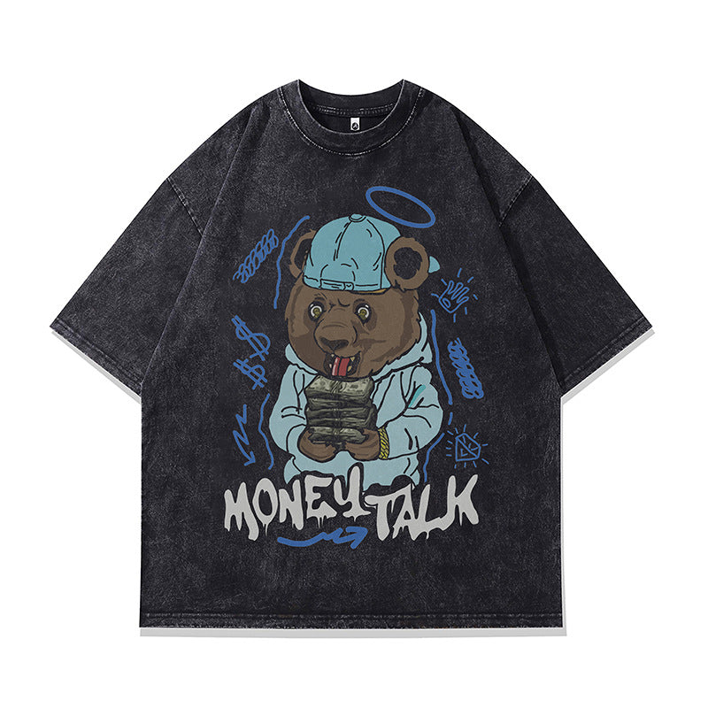 Ropa Vintage Hombre oversize bear short-sleeved t-shirt