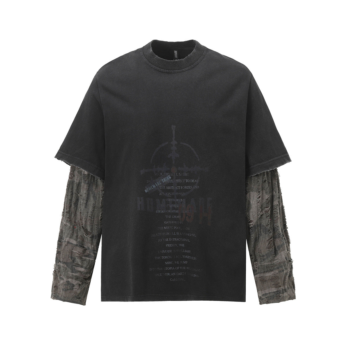 Remeras rock nacional autumn wash t-shirt long sleeves