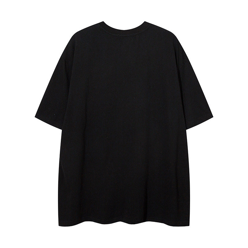 1990 Fashion T-Shirt Pentagram Embroidered Short Sleeve T-Shirt