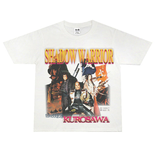 Film Star T Shirt Short Sleeve American Retro Loose round Neck Street T-shirt