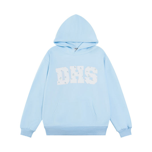 Streetwear Hoodie Embroidered Hooded Sweater Loose Casual Hoodie