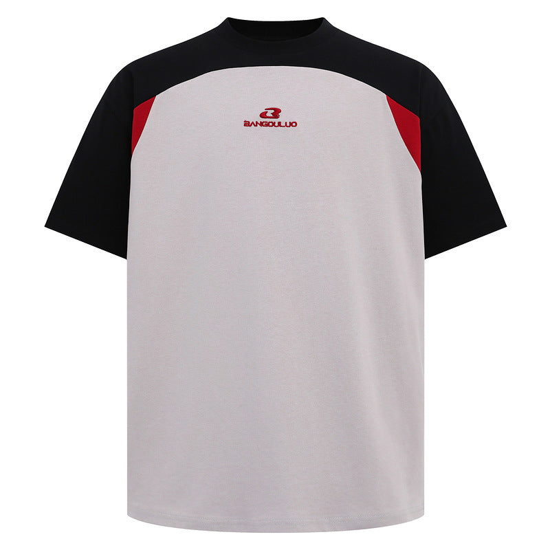 Racing oversized t shirt retro short sleeve t-shirt