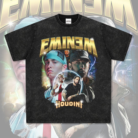 New york hip hop shop vintage hip hop EMINEM print short sleeve t-shirt