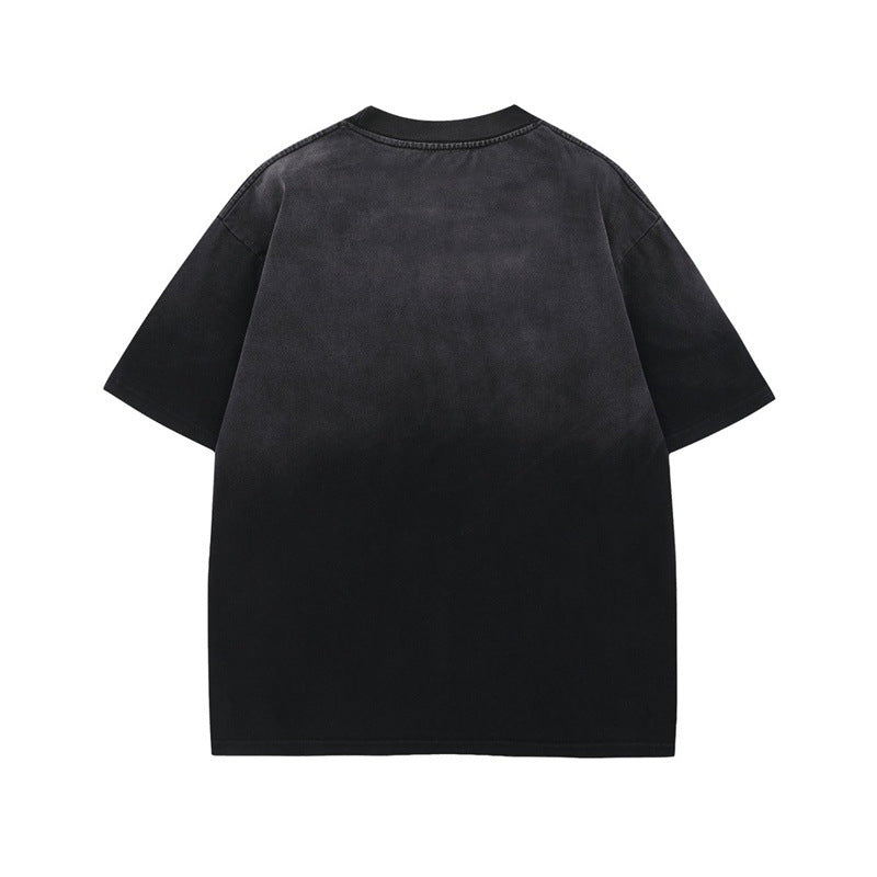 US drip outfits Summer Vintage Crew Neck Casual Loose Short Sleeve T-Shirts
