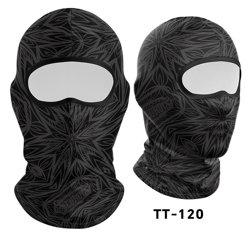 Cycling Windproof Hood Camouflage Python Ice Silk Mask Sunscreen Windproof