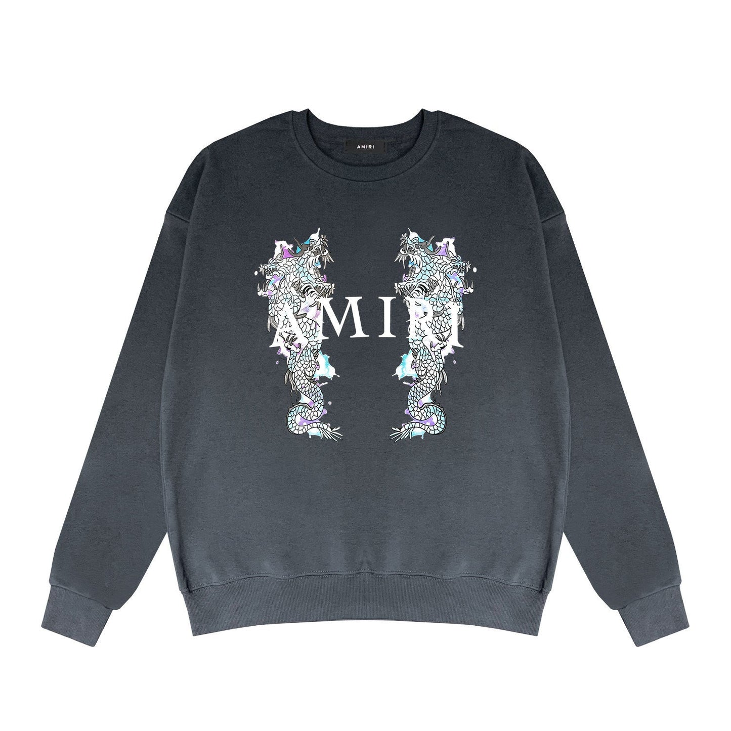 Amiri Long Sleeve Shirt Crew Sweatshirts Crew Neck Sweater