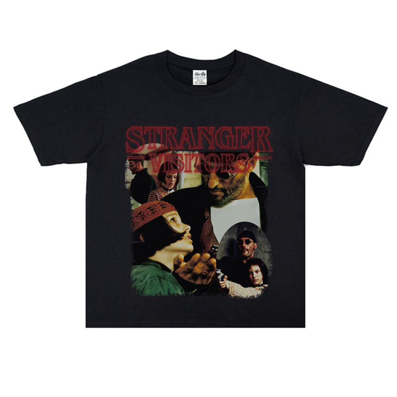 Film Star T Shirt Movie This Killer Is Not Too Cold Trendy Pure Cotton Short Sleeve Loose T-shirt Men and Women