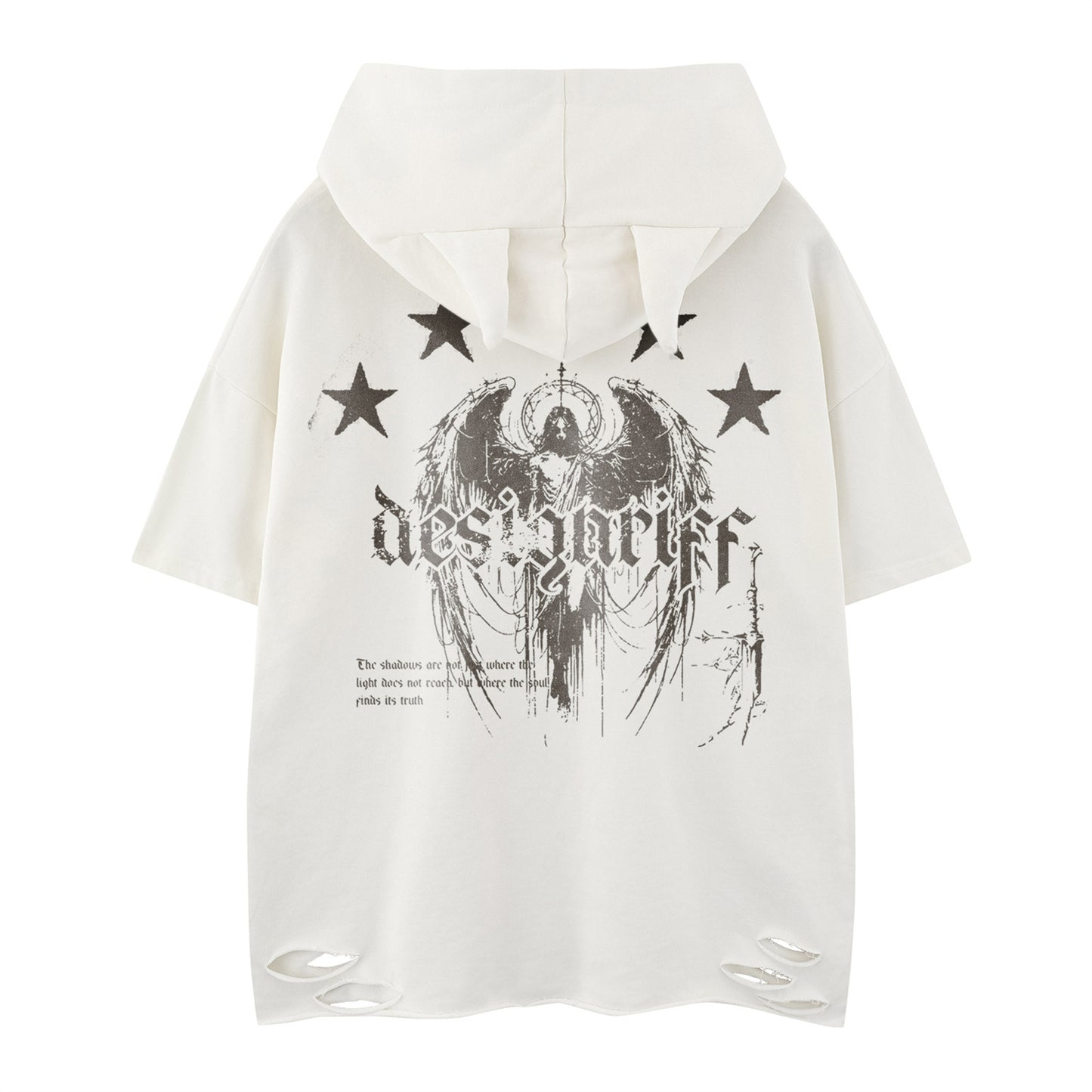 Distorted vintage short-sleeved t-shirt summer loose casual top
