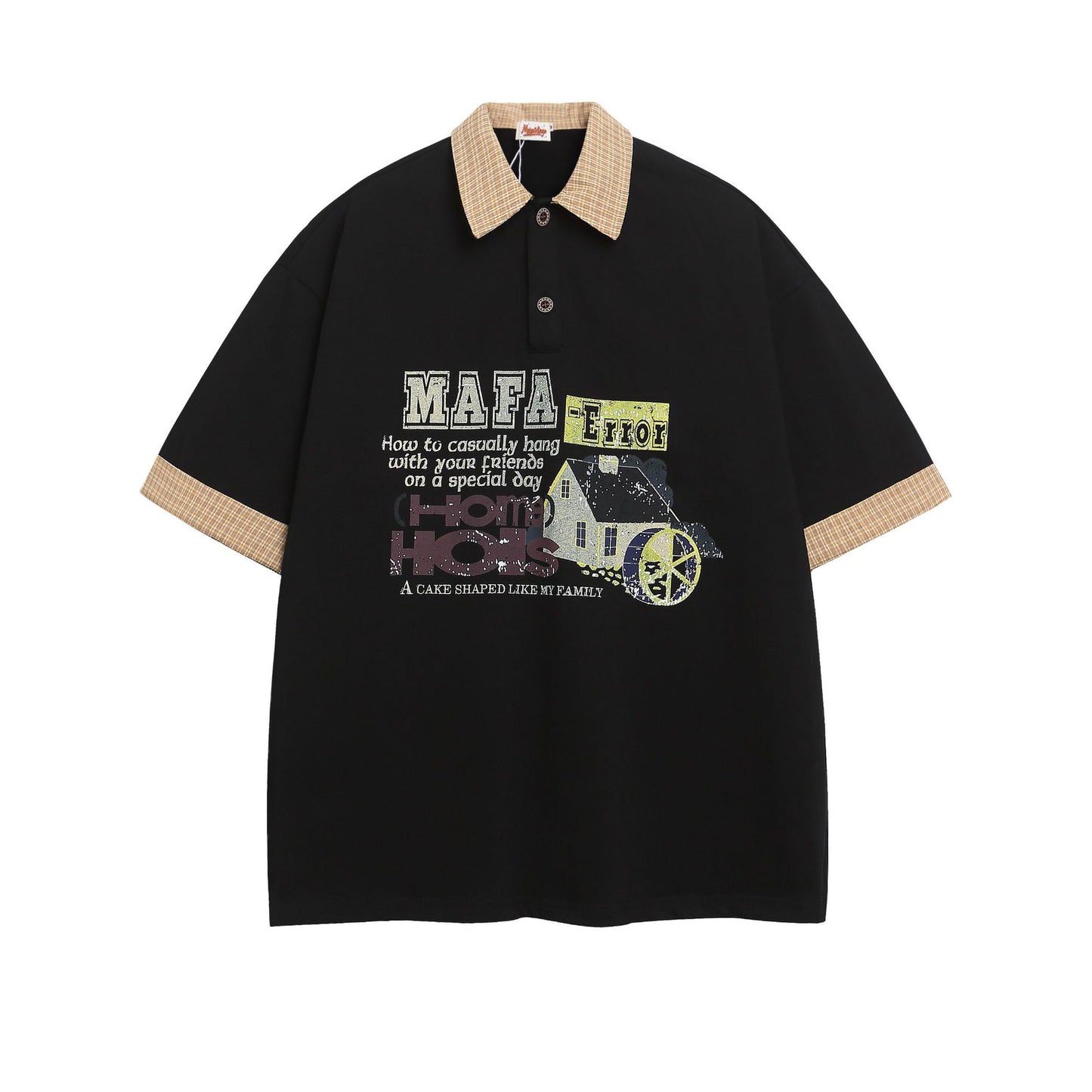 Vestimenta De Los 90 Summer Short Sleeve T-Shirt Lapel Polo Shirt
