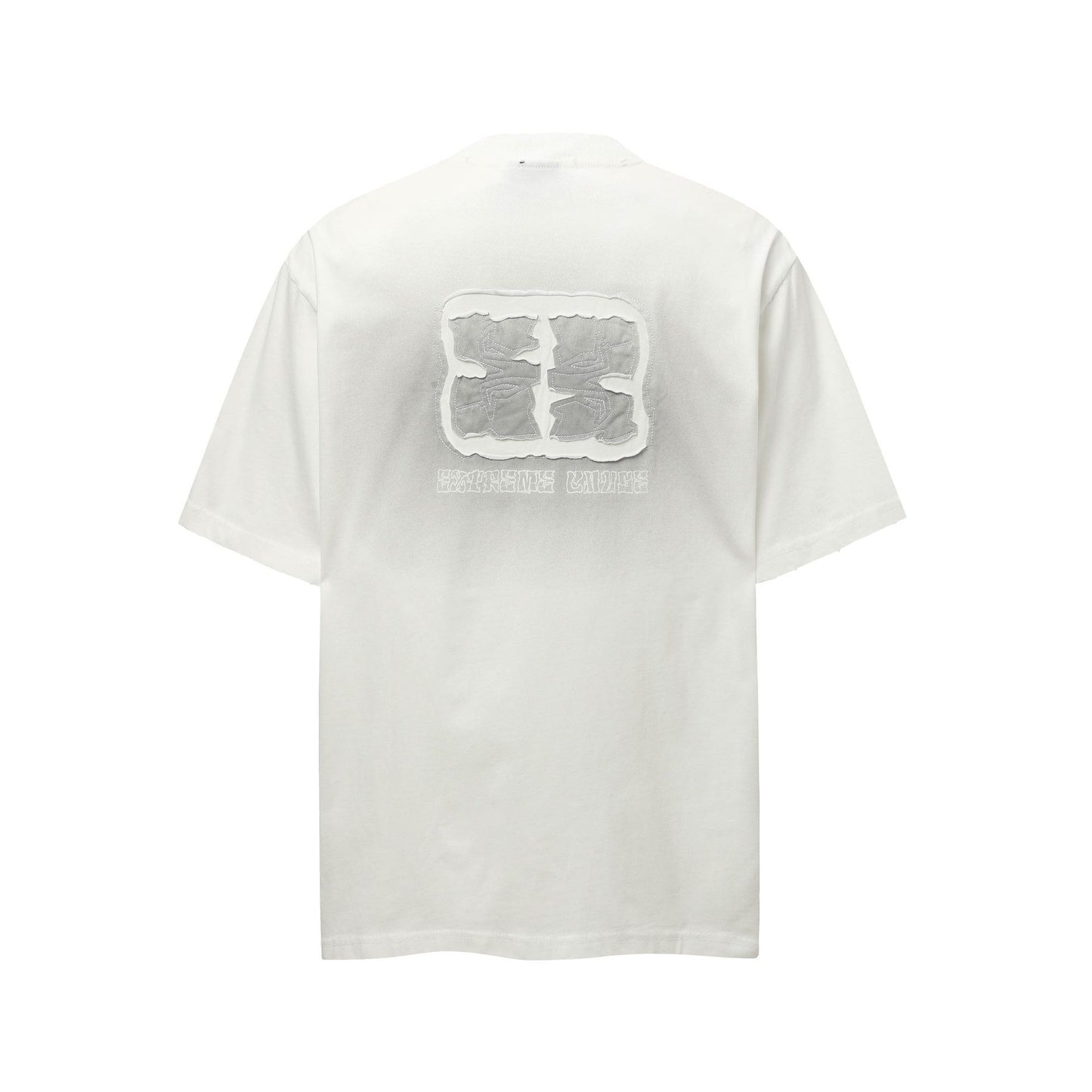Hip hop clothing new york summer vintage embroidered wash t-shirt