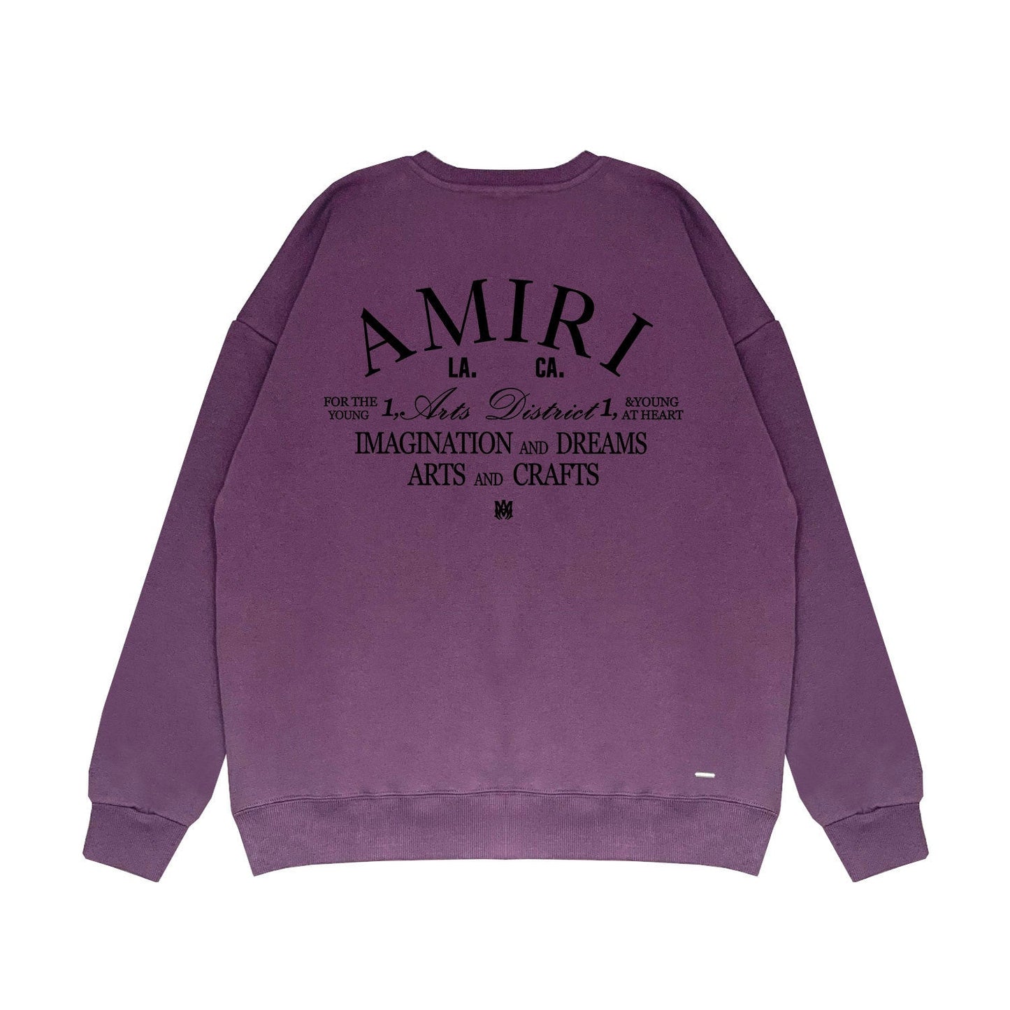 Amiri Long Sleeved Shirt Fashion Brand Crew Sweatshirts round Neck Sweater