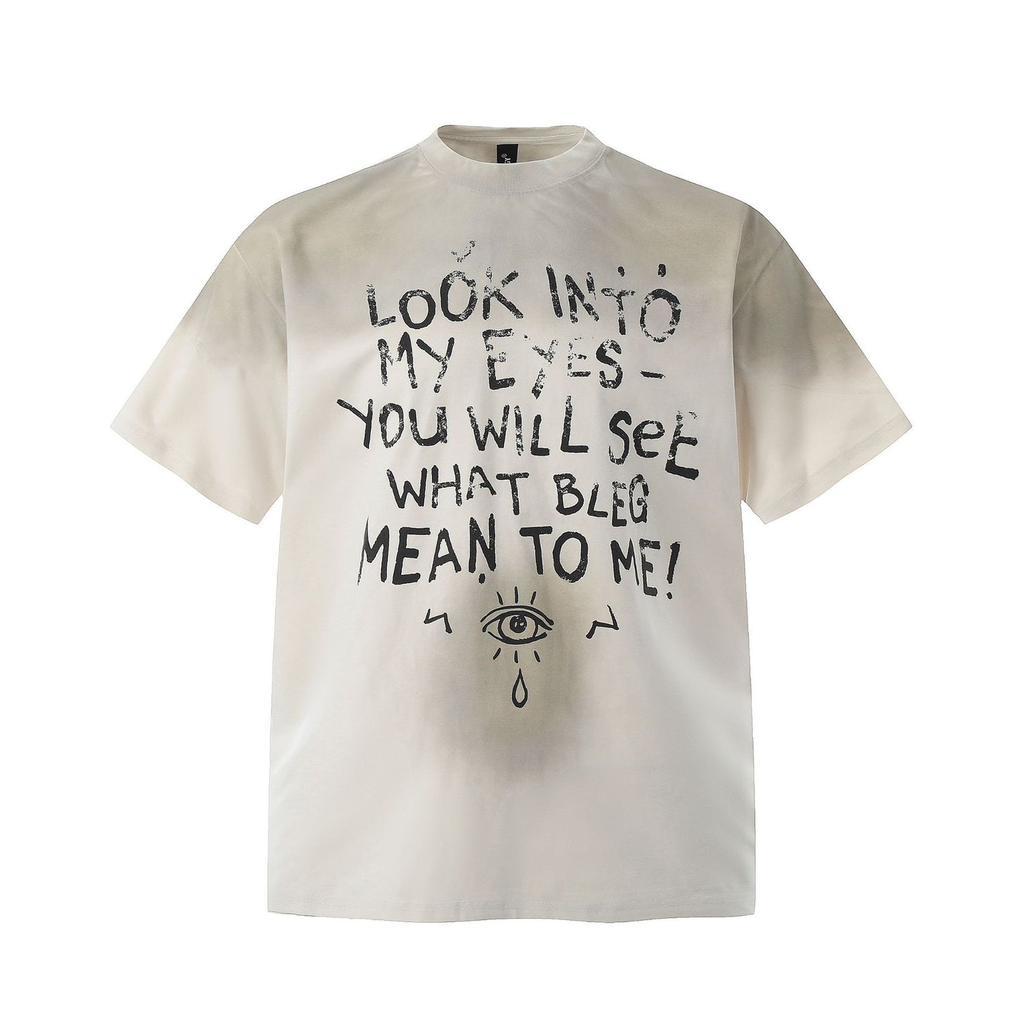 Hip Hop Clothing Summer Vintage Wash T-Shirt Short Sleeve