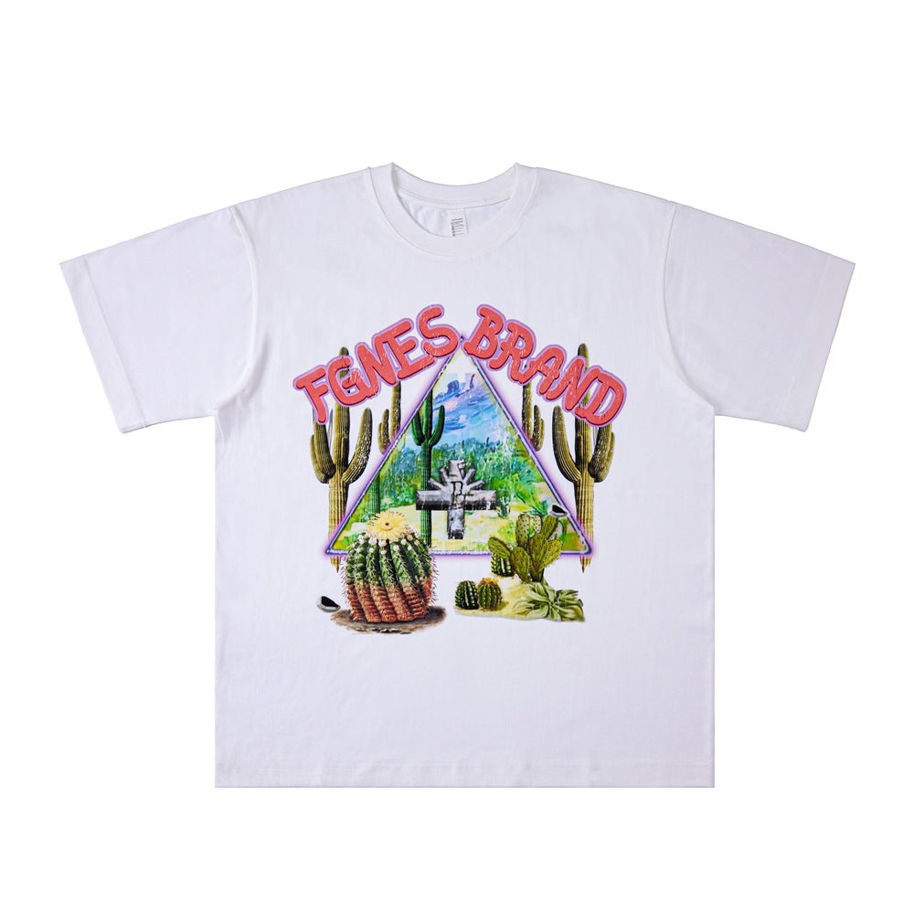 Vintage College Shirts Summer Letter Print Short Sleeve T-Shirts