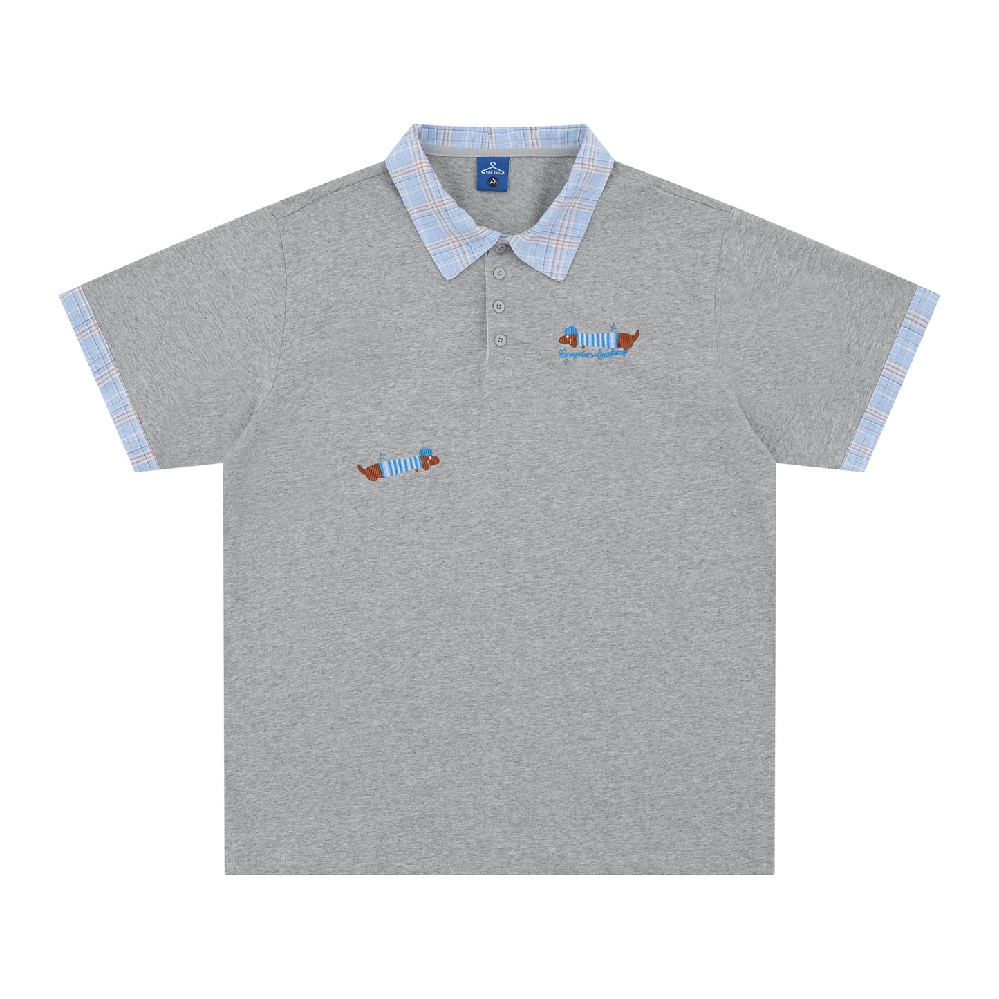 US drip outfits summer vintage polo collar t-shirt casual loose short sleeve t-shirts