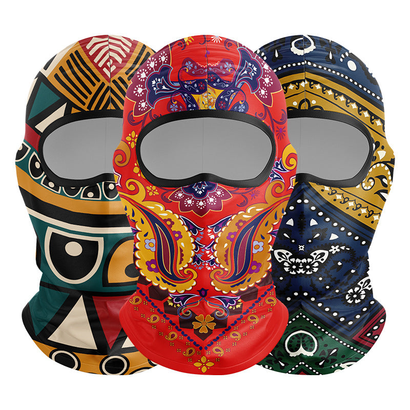 Cycling Windproof Hood Sunscreen Mask Scarf Integrated Lining