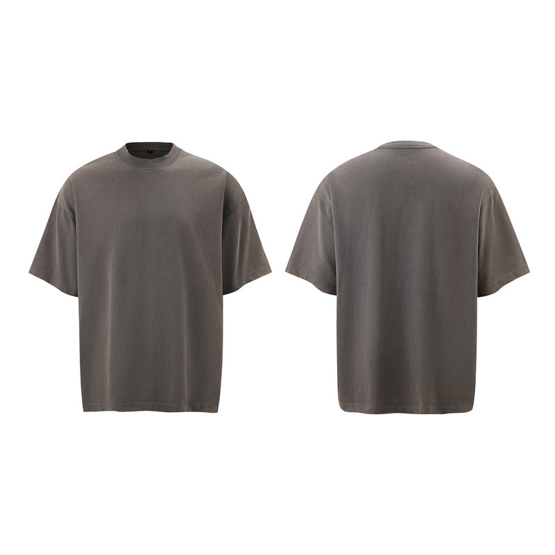 Hip hop clothing new york summer short sleeves hip hop washed tee loose t-shirt short sleeves