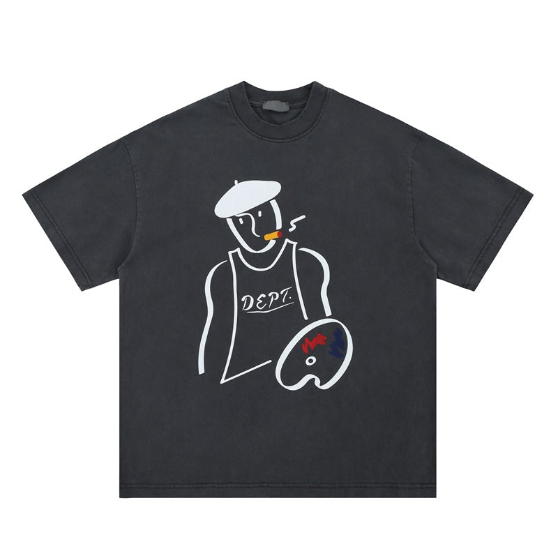 Vic Streetwear Summer Crew Neck Short Sleeve T-Shirt