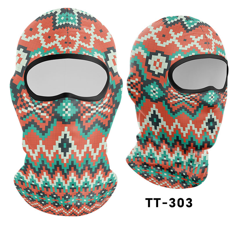 Cycling Windproof Hood Sunscreen Mask Scarf Integrated Lining