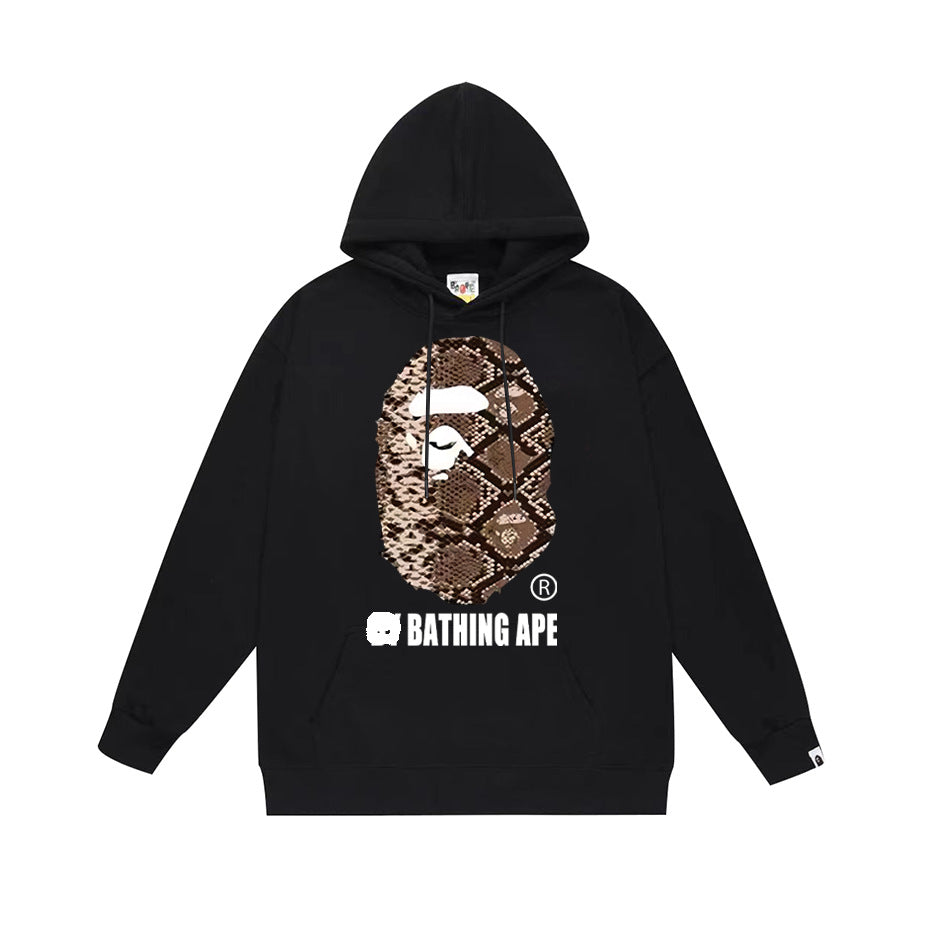 Ape Hoodie Autumn/Winter Letter Print Loose Hoodie Pullover Ape Sweater