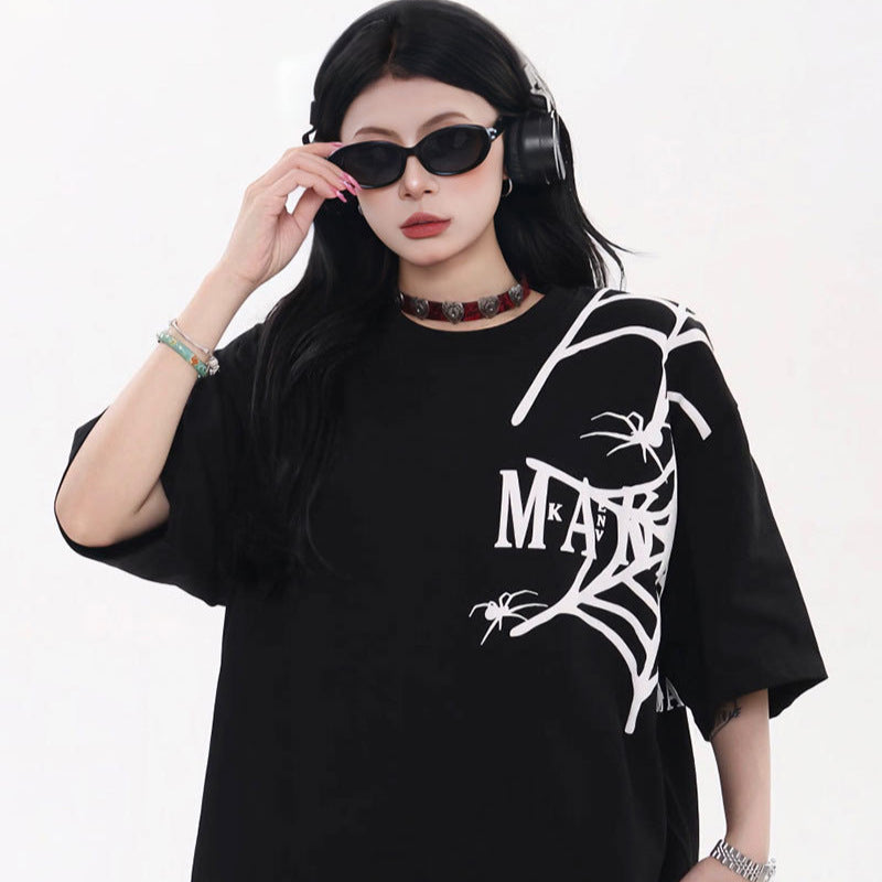 Vintage Tišö Rt Spider Print Short Sleeve T-Shirt
