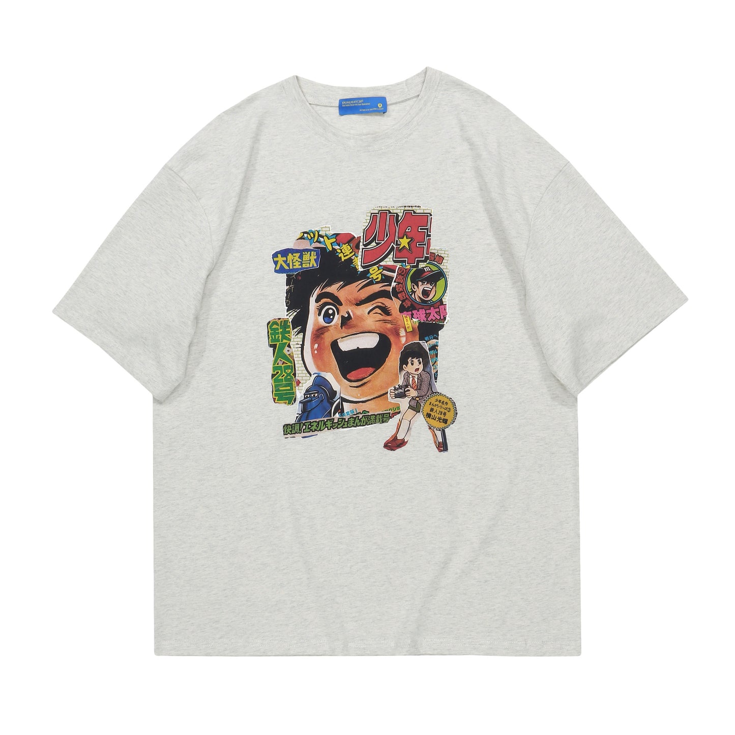 Vice streetwear summer cartoon print short sleeve t-shirt loose t-shirts