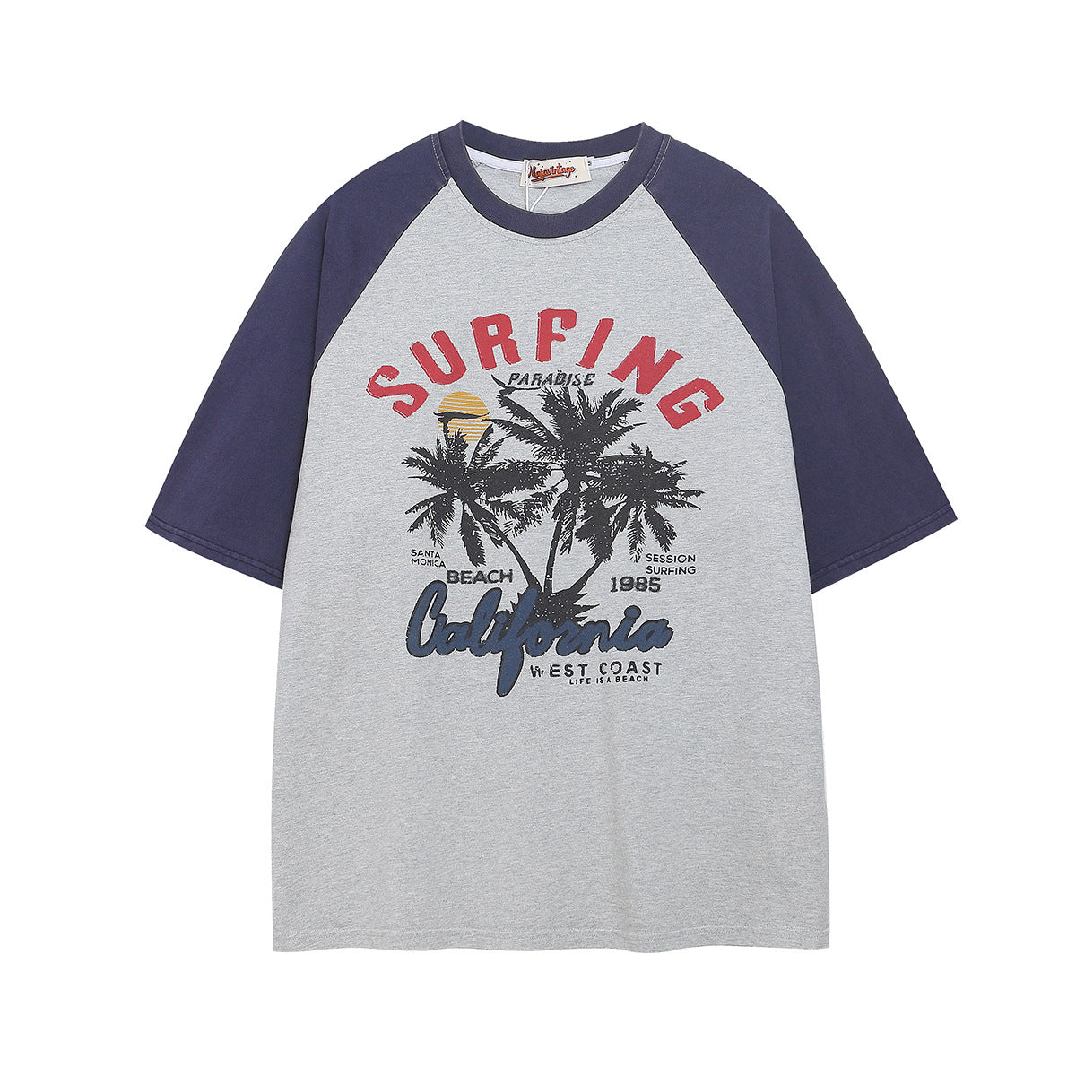 Hip hop clothing new york summer vintage t-shirt loose short sleeves