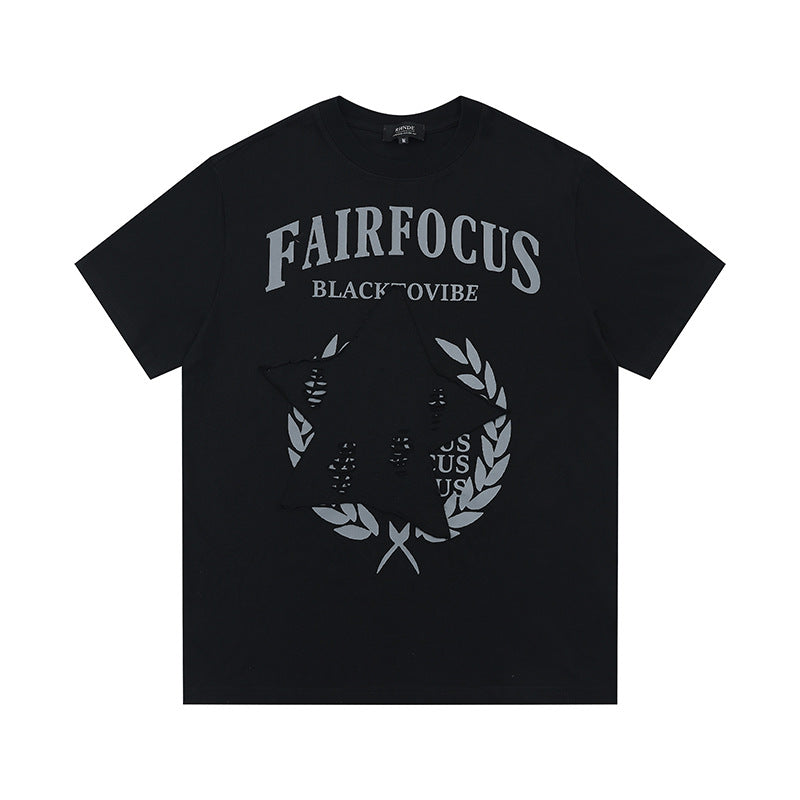 Marcas De Streetwear Loose Crew Neck Short Sleeve T-Shirt
