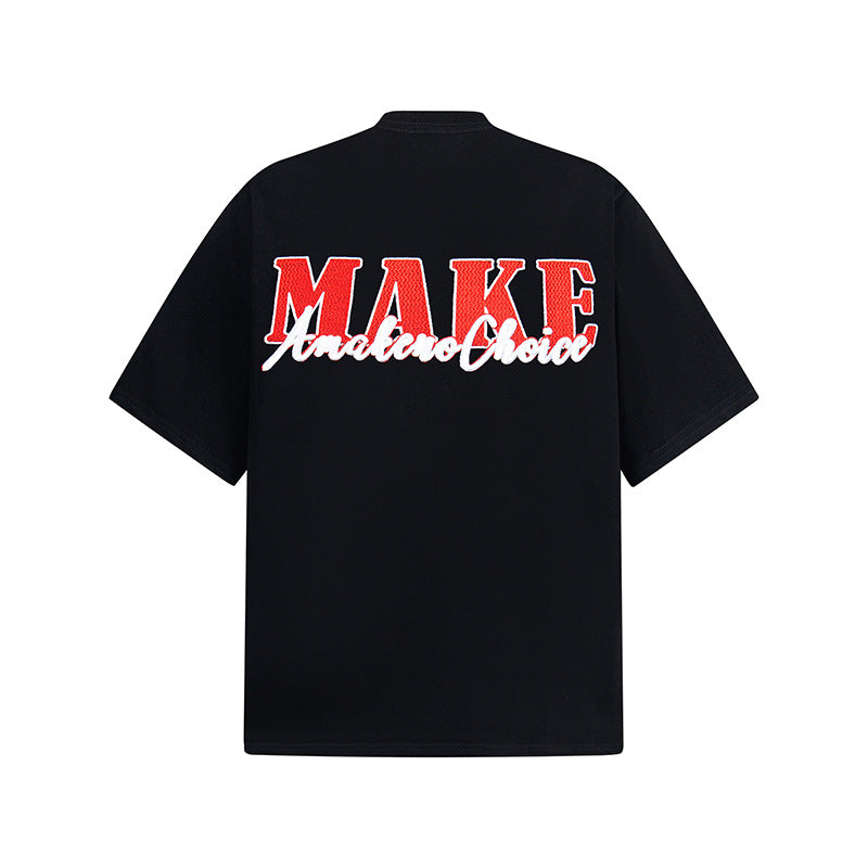 New York Hip Hop Style Alphabet Print Short Sleeve T-Shirt Autumn Summer Top