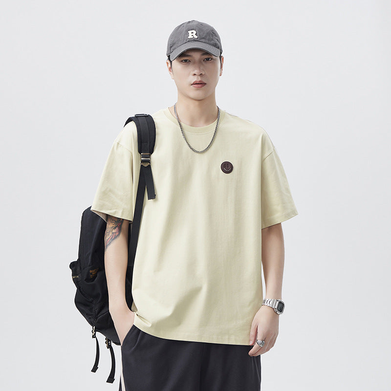 Mens T-shirts Summer Short Sleeves Loose Vintage