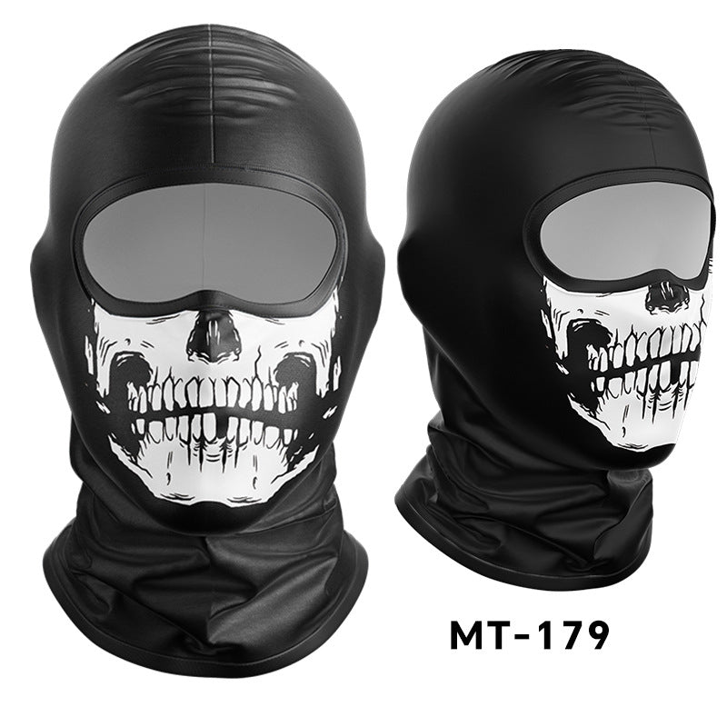 Cycling Windproof Hood Sunscreen Ice Silk Fabric