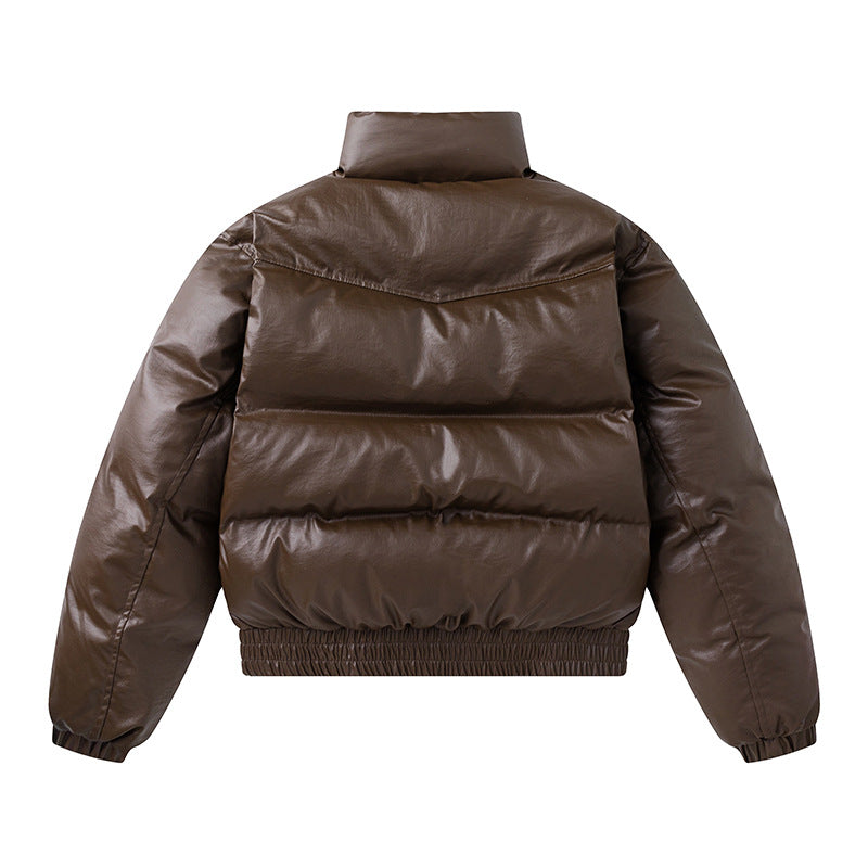 Unisex Down Jacket Winter Vintage Short Bakery