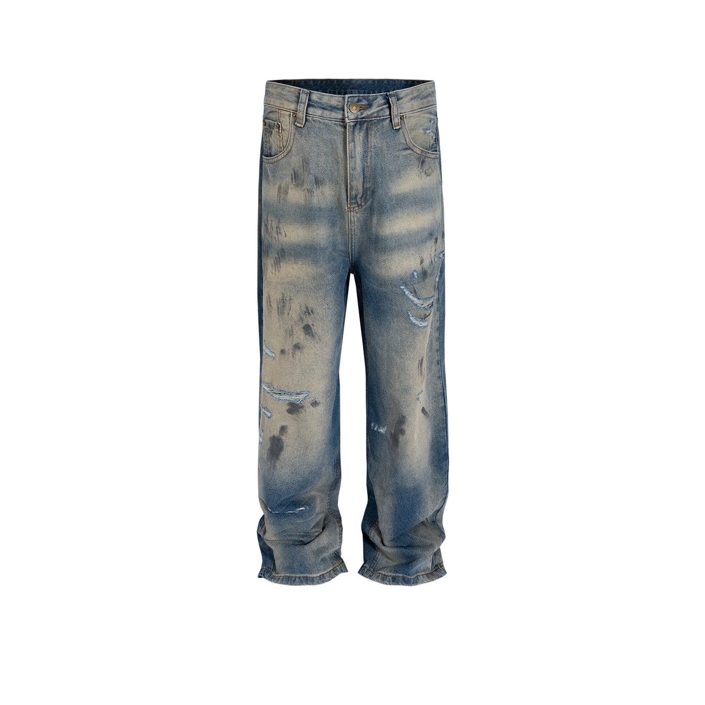 Rock Revival Jeans Straight Wash Old Jeans