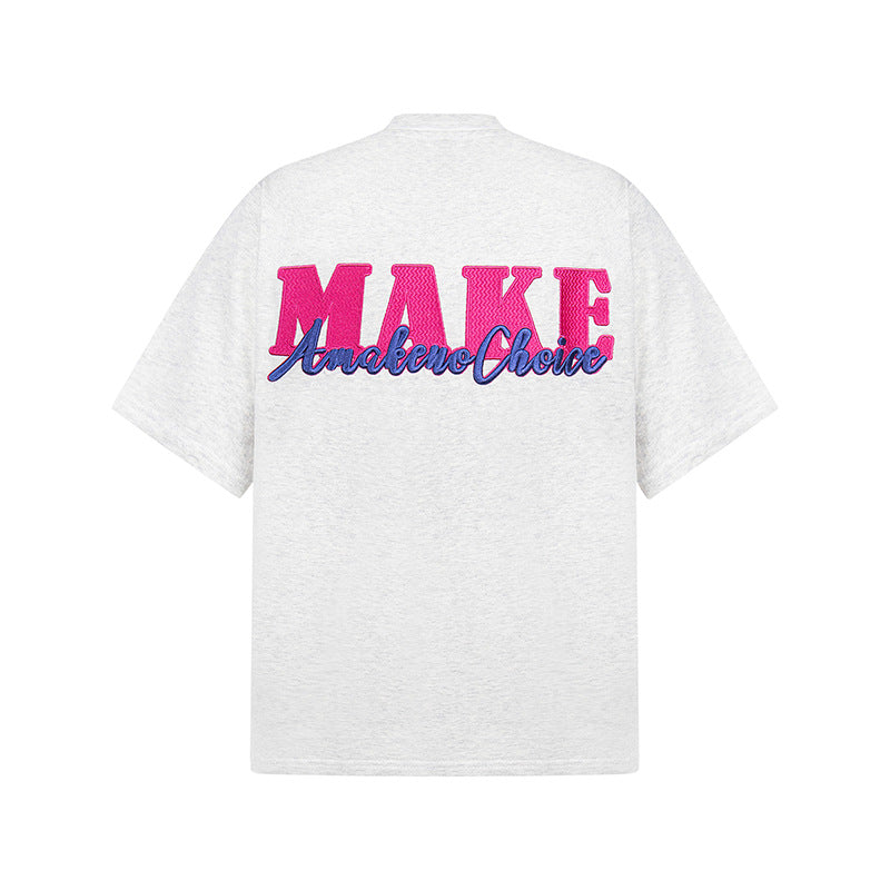 New York Hip Hop Style Alphabet Print Short Sleeve T-Shirt Autumn Summer Top
