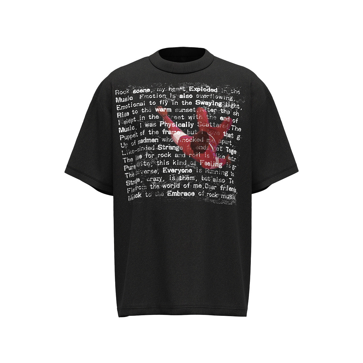 Hip Hop Clothing Summer Hip Hop Character Print T-Shirt