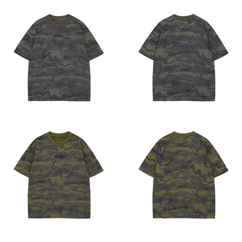 US drip outfits Summer Vintage Casual Loose Short Sleeve T-Shirts