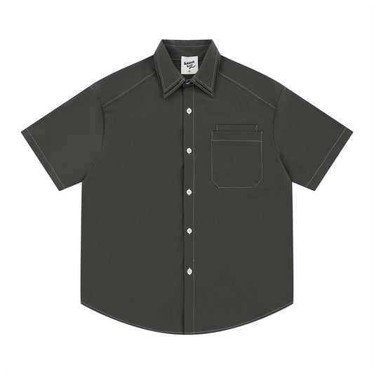 Hip Hop Shirts For Boys Casual Short Sleeve Shirt Loose Top