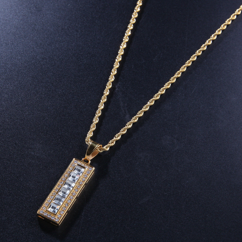 Jewelry Creative Cross Pendant Necklace Animal Cannabis rapper Dog Tags