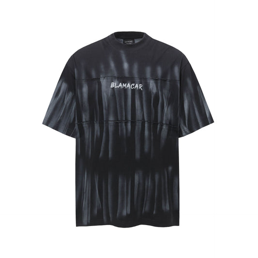 Hip hop clothing new york summer short sleeve vintage tie-dye wash t-shirt