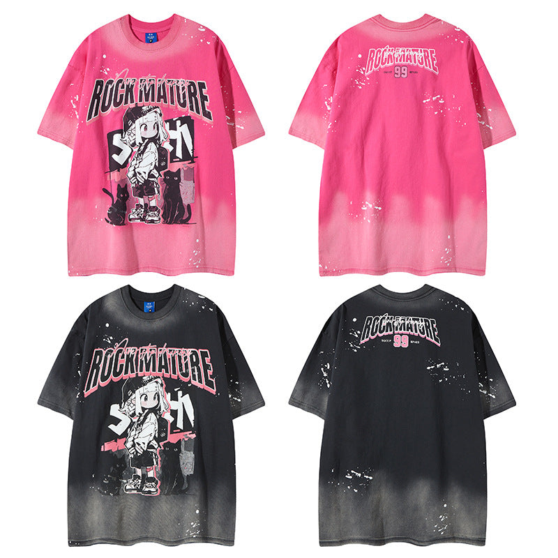 Nyc T Shirt Crew Neck Short Sleeve T-Shirt Summer Loose Casual Top