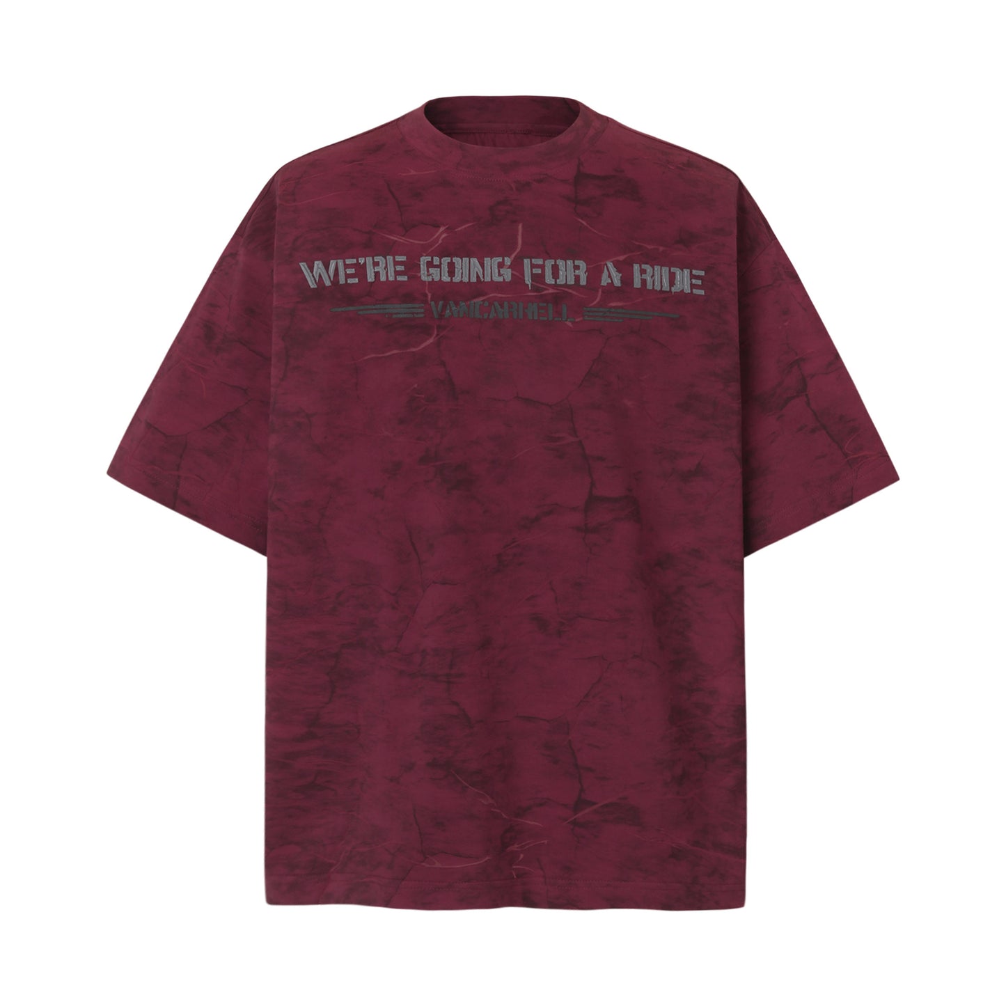 Hip Hop Clothing Summer Hip Hop Wash Tie Dye Old Short Sleeve T-Shirt