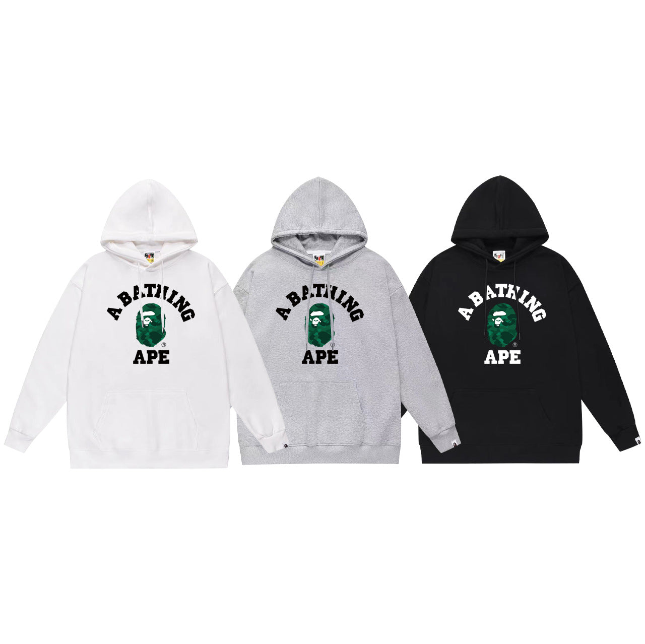 Ape Hoodie Autumn/Winter Letter Print Loose Hoodie Pullover Ape Sweater