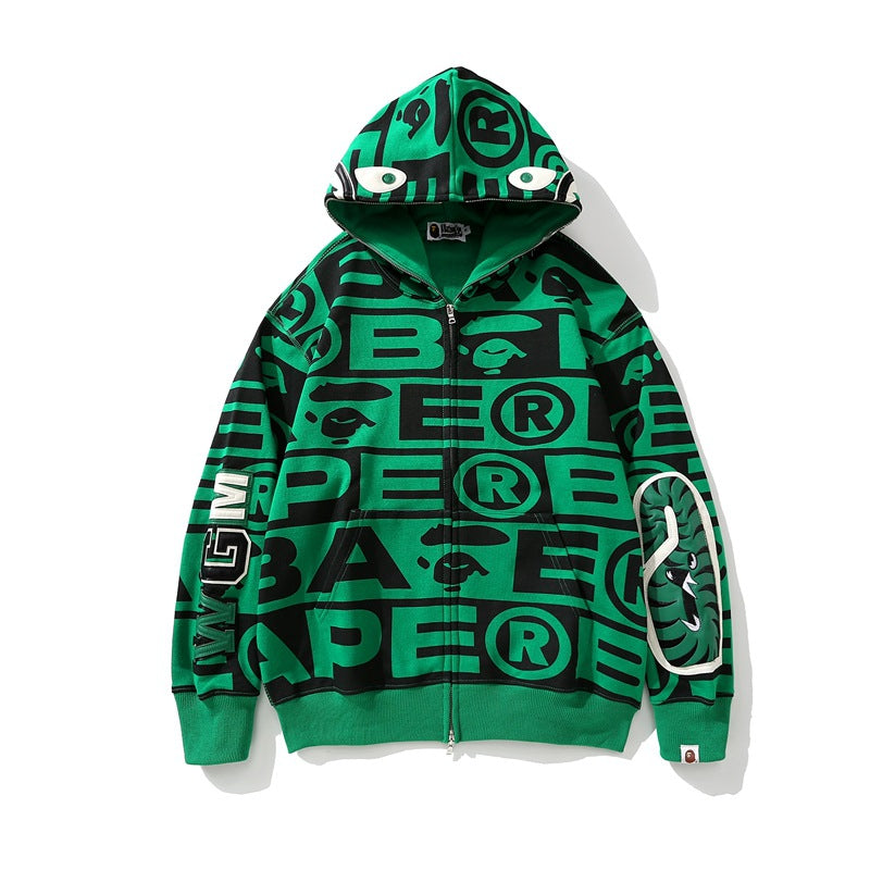 Ape Hoodie Shark Loose Hooded Sweater Jacket