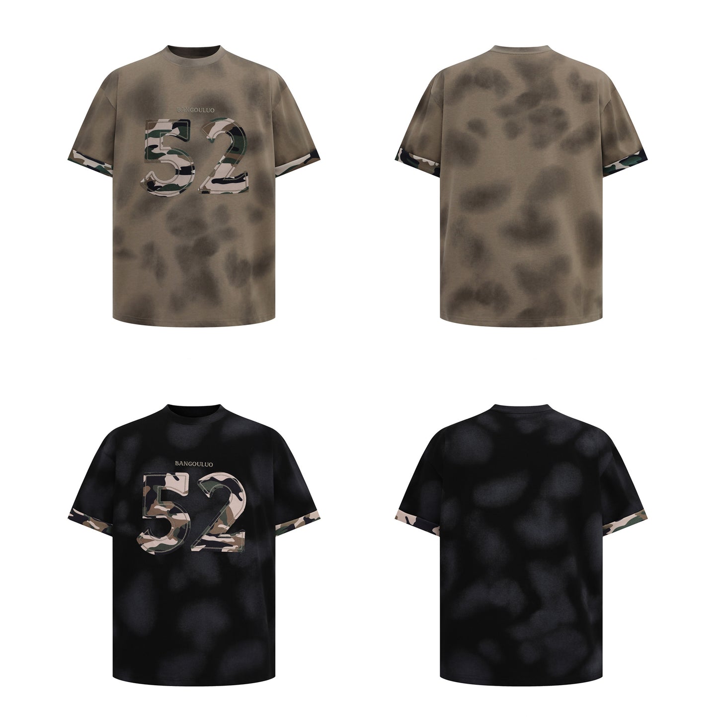 Hip Hop Clothing Summer Vintage Graffiti Make Old Short Sleeve T-Shirt